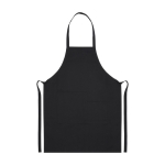 Tablier en coton de qualité avec deux poches 280 g/m2 Michelín couleur noir deuxième vue frontale