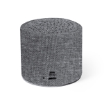 Enceinte avec boîtier en plastique recyclé et base antidérapante RPET couleur gris première vue