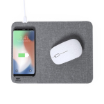 Tapis de souris pliable avec chargeur sans fil en RPET deuxième vue