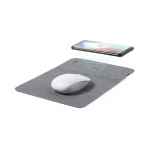 Tapis de souris pliable avec chargeur sans fil en RPET quatrième vue