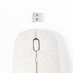 Souris optique sans fil ergonomique en fibre de blé Wheat Straw deuxième vue