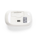 Souris optique sans fil ergonomique en fibre de blé Wheat Straw troisième vue
