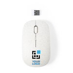 Souris optique sans fil ergonomique en fibre de blé Wheat Straw vue principale