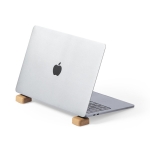 Support pour ordinateur portable en liège carré antidérapant Laptop couleur naturel troisième vue