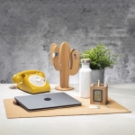 Tapis de souris de bureau en liège très grand format Cork couleur naturel troisième vue