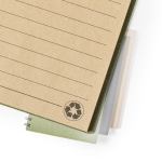 Carnet promotionnel en carton recyclé Feuilles lignées A5 CardBoard deuxième vue