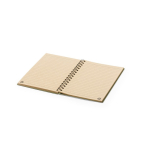 Carnet promotionnel en carton recyclé Feuilles lignées A5 CardBoard troisième vue