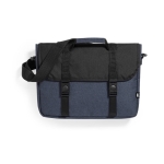 Porte-documents en PET recyclé et sangle pour valise trolley London couleur bleu marine première vue