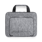 Porte-documents en RPET avec logo et poignées renforcées Felt couleur gris première vue