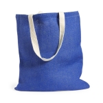 Sac en jute personnalisé avec poignées en coton 240 g/m2 Juco Colors deuxième vue