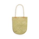 Sac de plage personnalisé avec une esthétique de paille Mallorca couleur naturel première vue