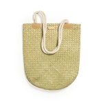Sac de plage personnalisé avec une esthétique de paille Mallorca couleur naturel quatrième vue