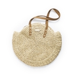 Sac de plage de conception circulaire avec doublure intérieure Moon couleur naturel première vue