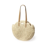 Sac de plage de conception circulaire avec doublure intérieure Moon couleur naturel deuxième vue