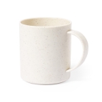 Tasse en plastique avec finition marbrée de 350 ml Light couleur naturel première vue