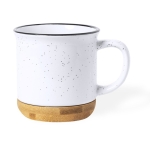 Tasse vintage en céramique avec base en bambou 330ml Design Bamboo couleur blanc première vue