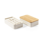 Lunch box de grande taille 1,4L en PP grainé à personnaliser Mix Duo quatrième vue