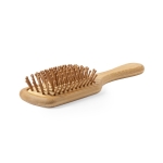 Brosse en bambou pour les cheveux de forme carrée Square Bamboo couleur naturel quatrième vue