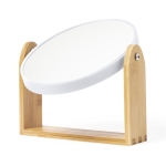 Miroir grossissant de table promotionnel circulaire en bambou Twist couleur naturel deuxième vue