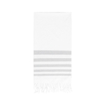 Serviette paréo bicolore en coton de 180 g/m2 Pareo Windy couleur gris première vue