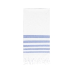 Serviette paréo bicolore en coton de 180 g/m2 Pareo Windy couleur bleu marine première vue
