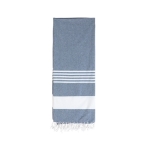 Grand paréo en coton bicolore de 150x210cm et 140 g/m2 Mat XL couleur bleu marine première vue