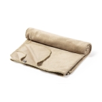 Couverture en polaire en RPET avec sac de rangement 200 g/m² Rest RPET couleur naturel première vue