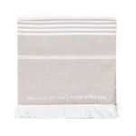 Serviette paréo en coton recyclé et polyester 250 g/m2 Pareo Bonifacio couleur marron première vue