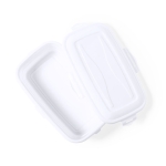Lunch box rectangulaire avec certification Food Grade 1L MealPrep couleur blanc première vue