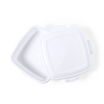 Grande lunch box de 1L carrée en PP blanche pour entreprises FoodPrep couleur blanc première vue