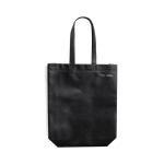 Sac non tissé publicitaire recyclé 120 g/m2 Carry Recycled couleur noir première vue