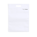 Sacs publicitaires à soufflets en non-tissé recyclé 70 g/m2 MiniMall couleur blanc deuxième vue