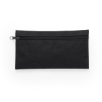 Trousse en polyester de couleur avec fermeture éclair frontale Colors couleur noir première vue