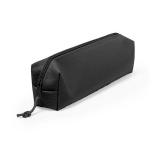 Trousse polyester de couleurs avec fermeture zippée assortie Classic couleur noir deuxième vue