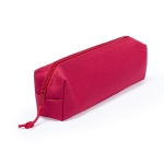 Trousse polyester de couleurs avec fermeture zippée assortie Classic couleur rouge deuxième vue