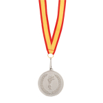 Médaille en métal avec motif olympique et ruban rouge Rank