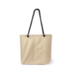 Sac de plage bicolore avec poignées d'épaule renforcées Handle couleur noir première vue