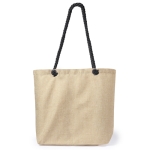 Sac de plage bicolore avec poignées d'épaule renforcées Handle couleur noir