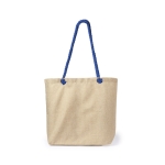 Sac de plage bicolore avec poignées d'épaule renforcées Handle couleur bleu première vue