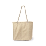 Sac de plage bicolore avec poignées d'épaule renforcées Handle couleur naturel première vue