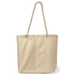 Sac de plage bicolore avec poignées d'épaule renforcées Handle couleur naturel