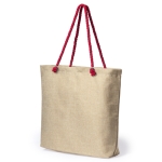 Sac de plage bicolore avec poignées d'épaule renforcées Handle