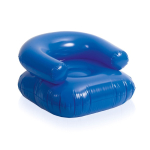 Chaise longue gonflable colorée et personnalisée en plastique Relax couleur bleu première vue