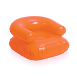 Chaise longue gonflable colorée et personnalisée en plastique Relax couleur orange première vue