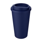 Verre en plastique avec double isolation 350 ml Takeaway Americano couleur bleu foncé deuxième vue frontale