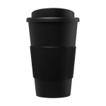 Verre isotherme en plastique 350 ml Takeaway anse Americano couleur noir deuxième vue