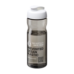 Gourde sportive anti-fuites en plastique recyclé 650 ml Active couleur blanc vue avec logo