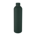 Gourde isotherme avec logo moderne et finition mate 1 L Spring couleur vert foncé
