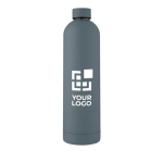 Gourde isotherme avec logo moderne et finition mate 1 L Spring avec zone d'impression