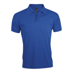 Polo personnalisable en polyester et coton 200 g/m² SOL'S Prime Men couleur bleu roi troisième vue